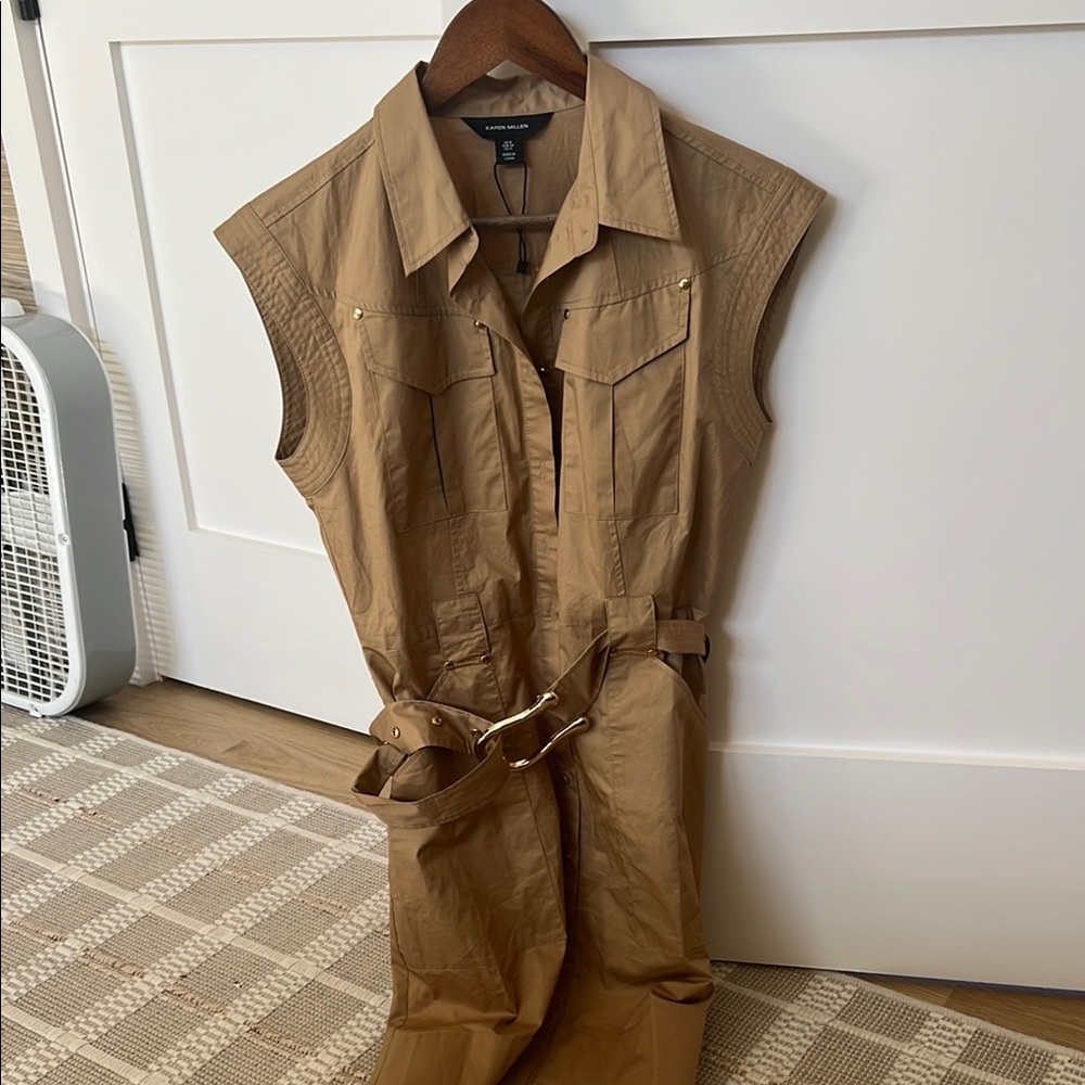 Tan Sleeveless dress